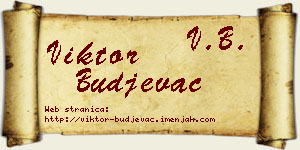 Viktor Buđevac vizit kartica